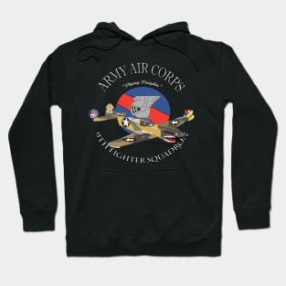 p-40 warhawk - 49fg - 9th Fighter Squadron wo Bakgrd Hoodie